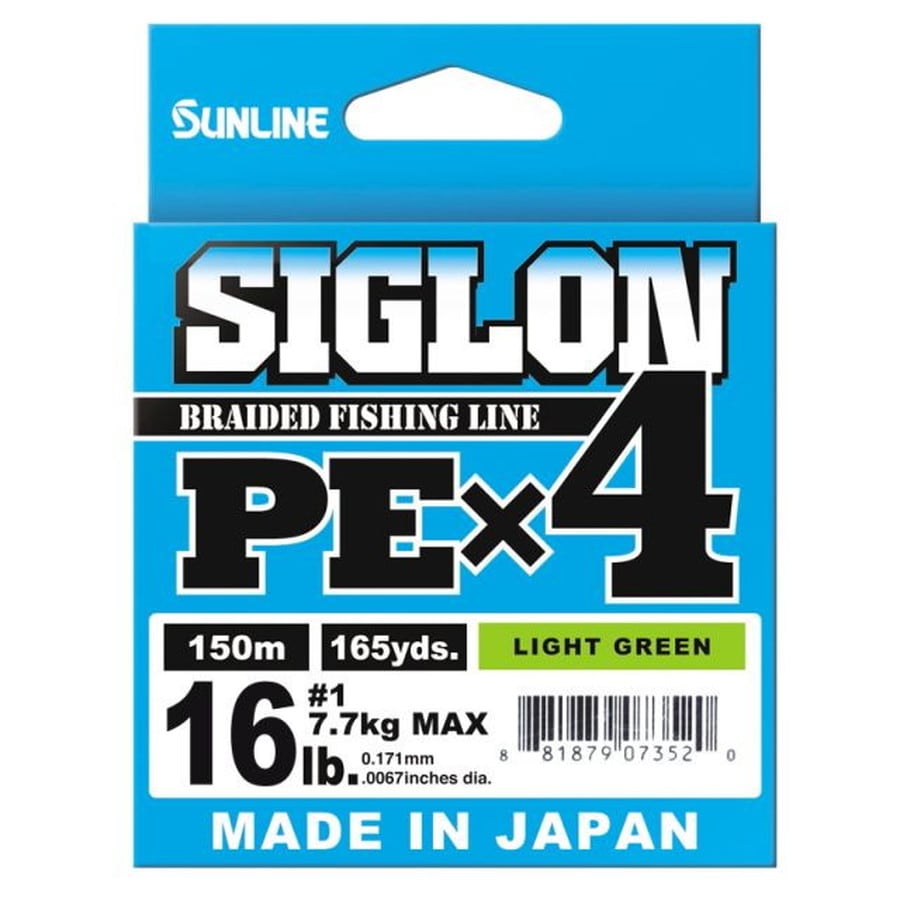 サンライン シグロン(SIGLON) PE×4 150M(LG) #1号 /16LB J