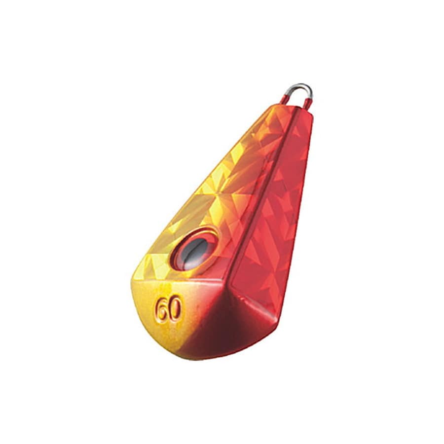 ハヤブサ 目玉集魚シンカー 舵型 50 3 アカキン