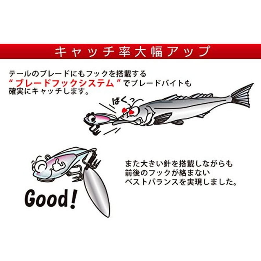 デュエル ハードコア ソリッドスピン 32g 55mm アカハラキャンディー