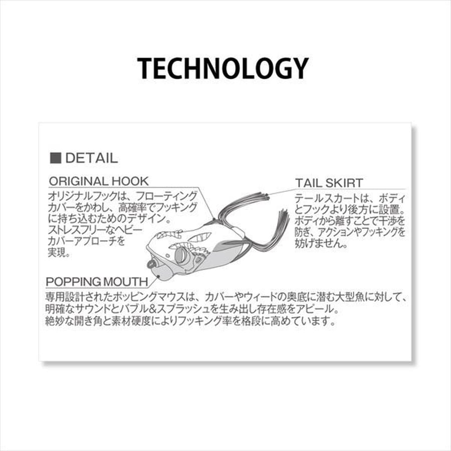 メガバス バスルアー ガバリン ジュニア ドチャート