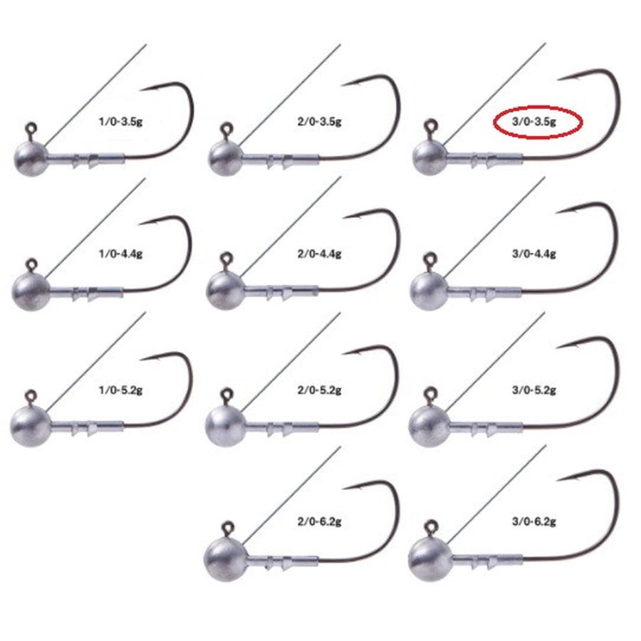 がまかつ ジグヘッド ホリゾンヘッド LG +G 3/0-3.5g