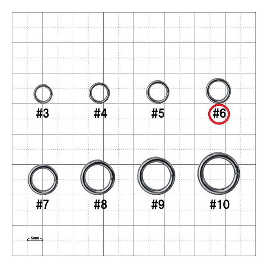 がまかつ スナップ・リング Ti スプリットリング #6