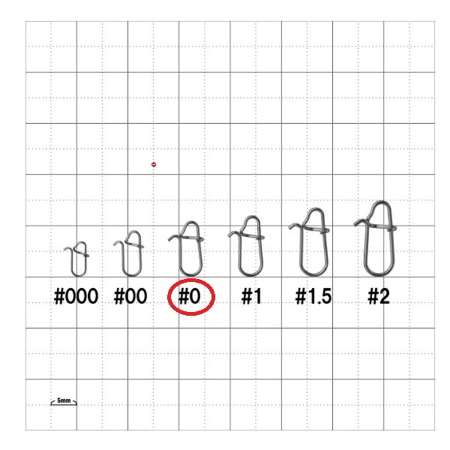 がまかつ スナップ・リング Ti スナップワイド #0