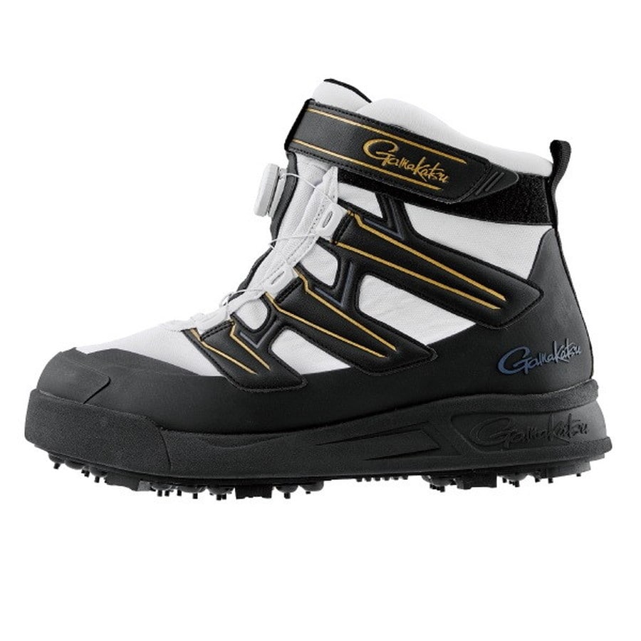 がまかつ GM4549 Gスペック スパイクシューズ ブラック/ホワイト L