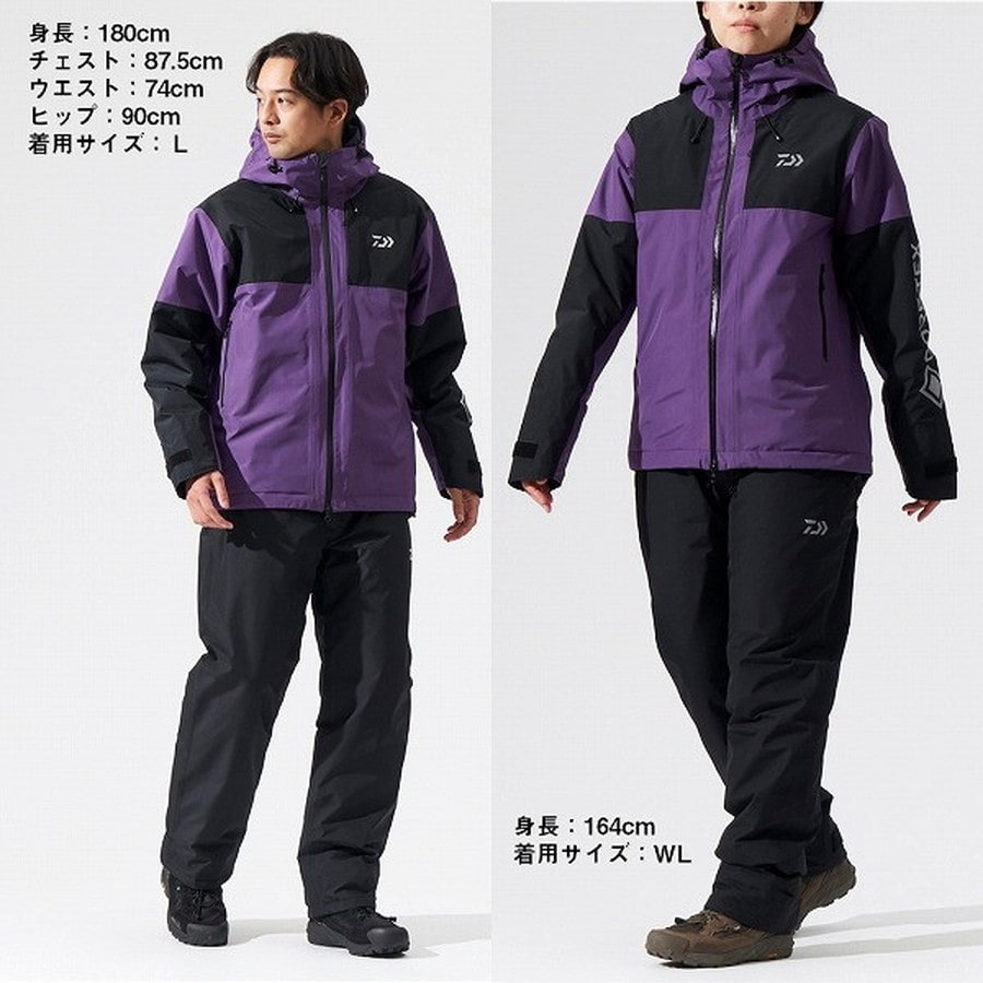 ダイワ 防寒服アウター DW-1924 ゴアテックス(GORE-TEX) バーサタイルウィンタースーツ ブラック M