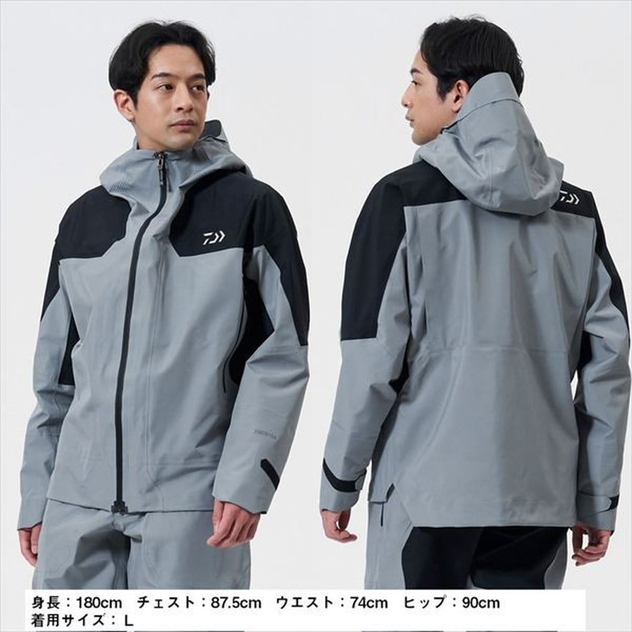 ダイワ レインウェア DR-1125J GORE-TEX ロックガードレインジャケット グレー XL