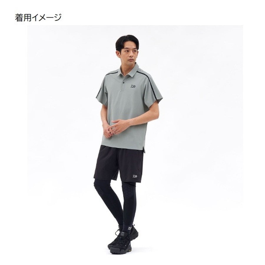 ダイワ ウェア DE-9426 サンブロックドライポロシャツ ブラック S