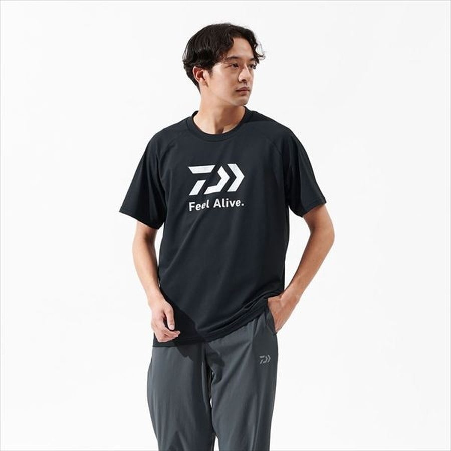 ダイワ ウェア DE-3925 Feel Alive ドライTシャツ ライトグレー XL
