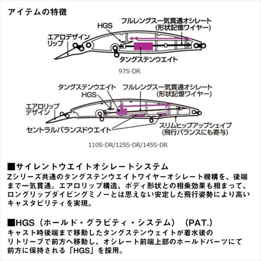 ダイワ シーバスルアー ショアラインシャイナーZセットアッパー110S-DR 小沼スペシャル