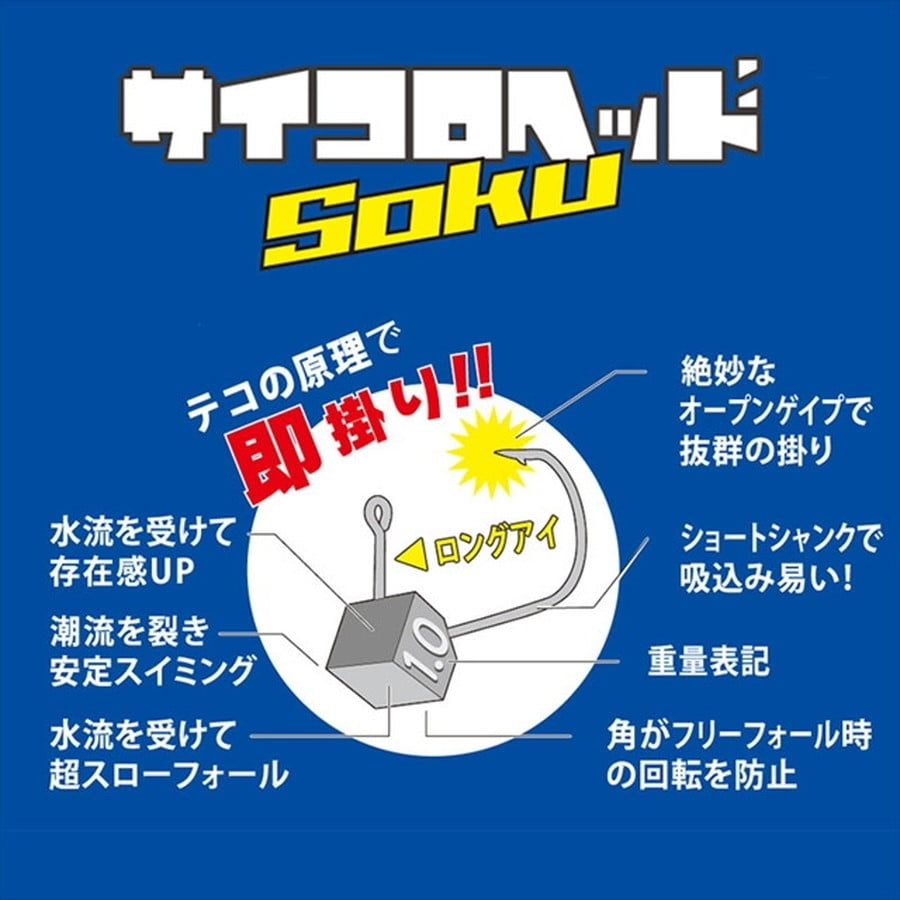 ClearBlue(クリアブルー) サイコロヘッドSOKU 0.8g