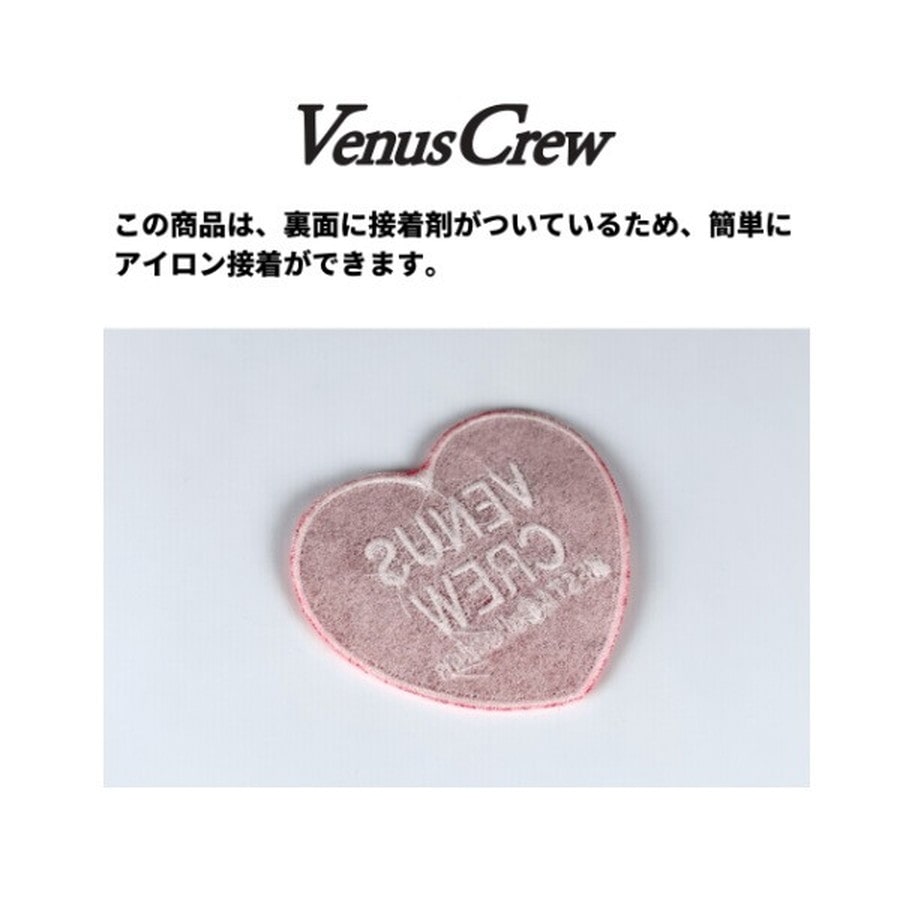 ビーナスクルー VenusCrew ワッペン Cフィッシュ 6×3.5cm ブルー