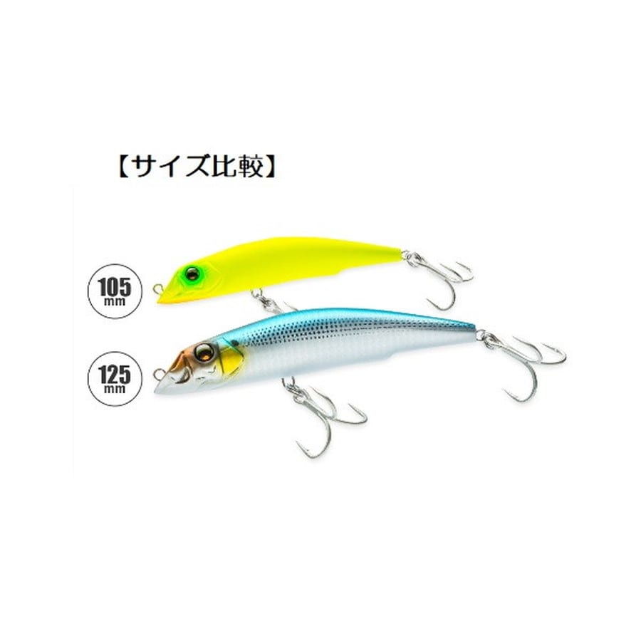 デュエル シーバスルアー アイルマグネット TG ダーター 125F 06 HRH ホロレッドヘッド