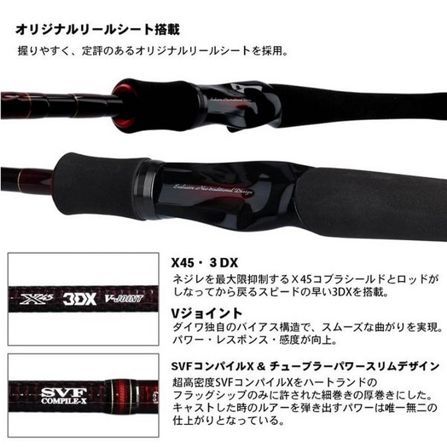 ﾀﾞｲﾜ ﾊｰﾄﾗﾝﾄﾞ 751HRB-SV AGS19 疾風七伍AGS ndrod02: 釣具の