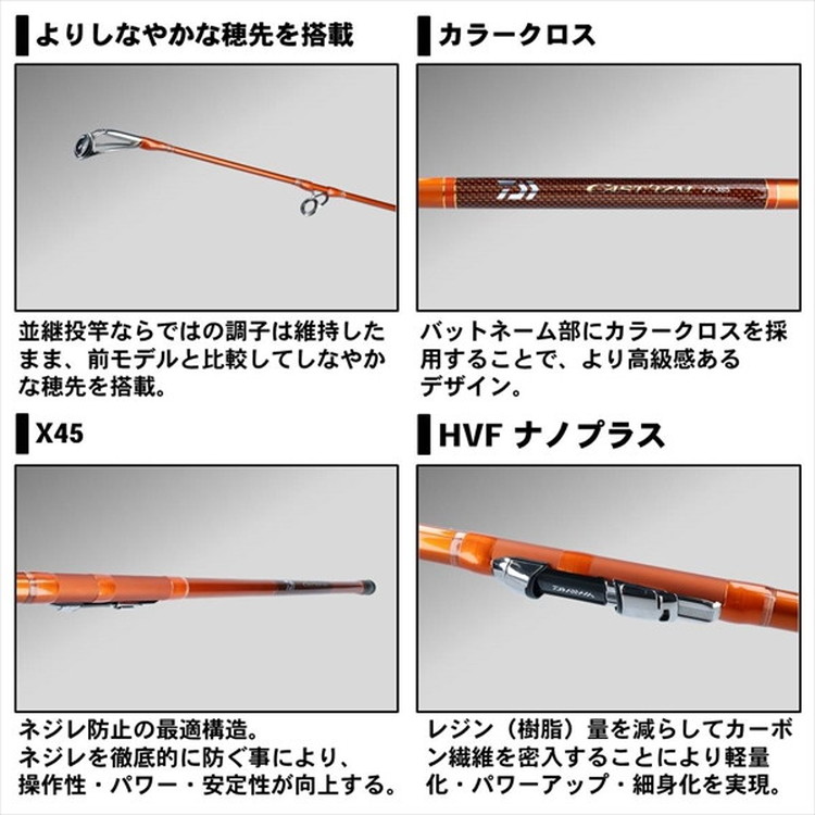 ダイワ 20 キャスティズム 23-365・R(並継): 釣具のキャスティング JAL 