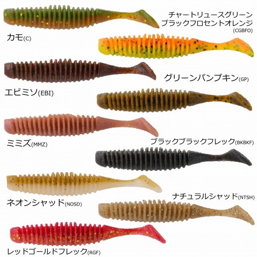 バークレイ ワーム パワーベイト マックスセント パルステール3インチ ブラックブラックフレック PBMSPT3-BKBKF