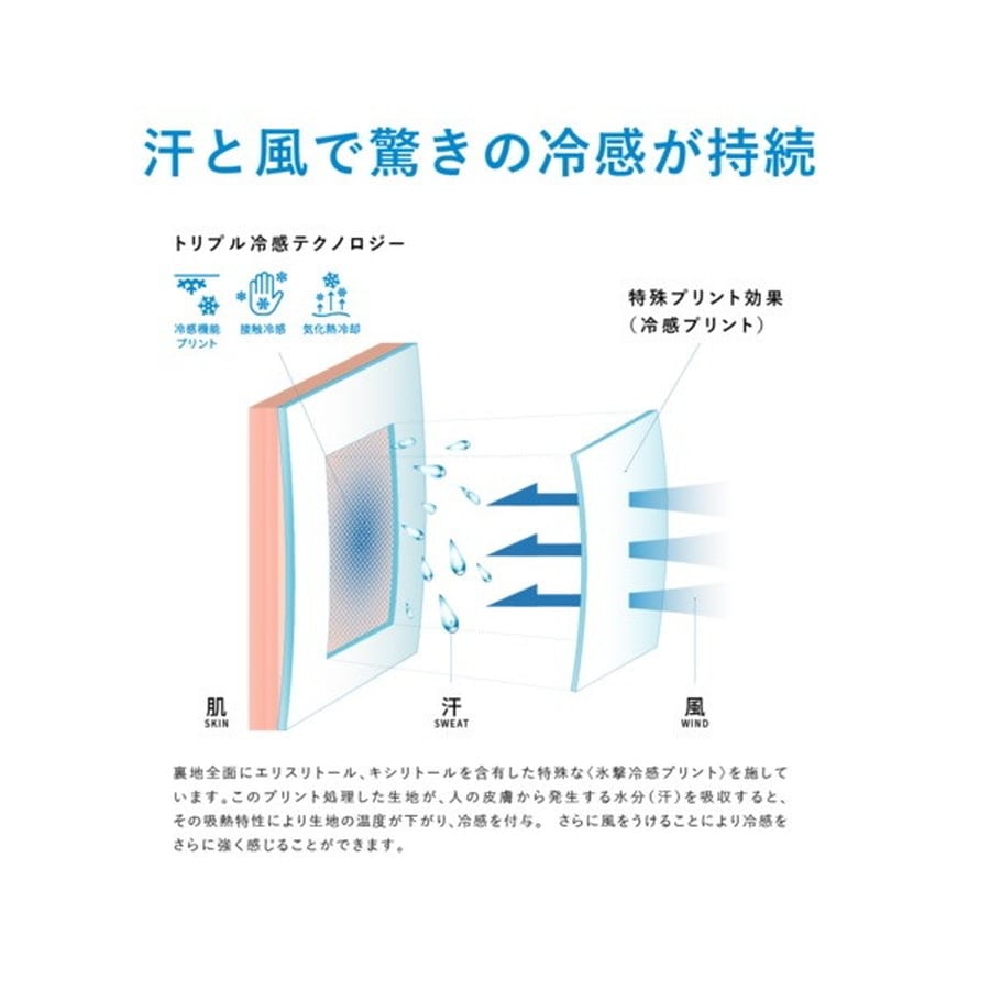 リベルタ ウェア フリーズテック アクセサリーライン 冷感フルフェイスカバー ホワイト フリーサイズ