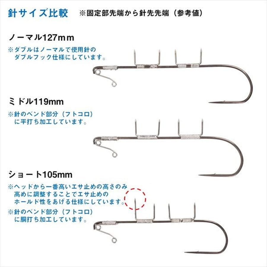 ダイワ 仕掛け 船タチウオテンヤSS AH 替え針 ショート