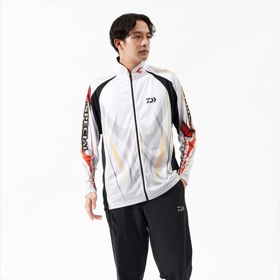 ダイワ ウェア DE-7225 スペシャルロングスリーブフルジップシャツ マスターブラック 2XL