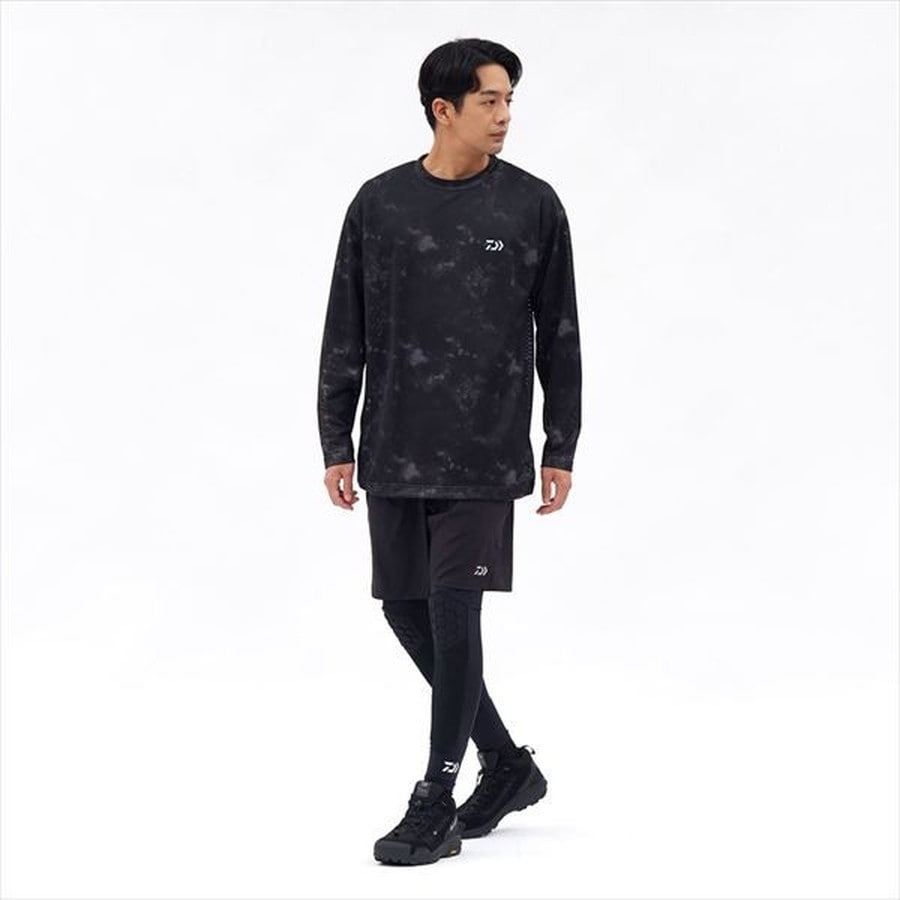 ダイワ ウェア DE-8626 ドライメッシュロングスリーブシャツ ボルドー M