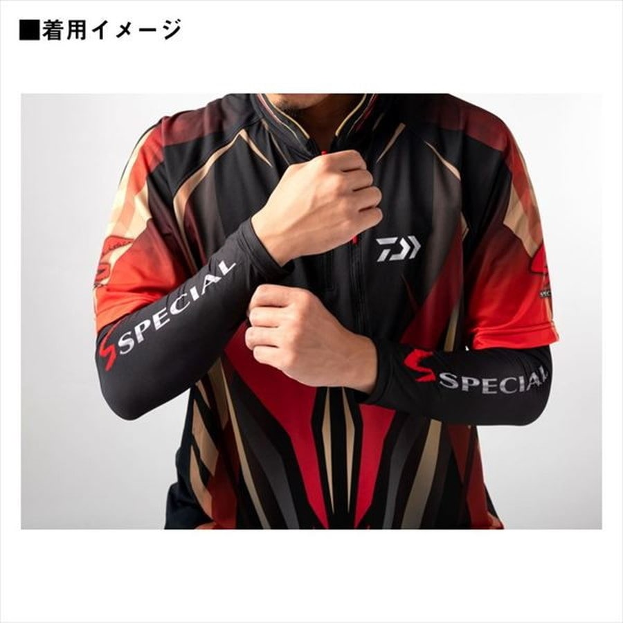 ダイワ ウェア DA-6425 ICEDRY スペシャルアームカバー マグマブラック M