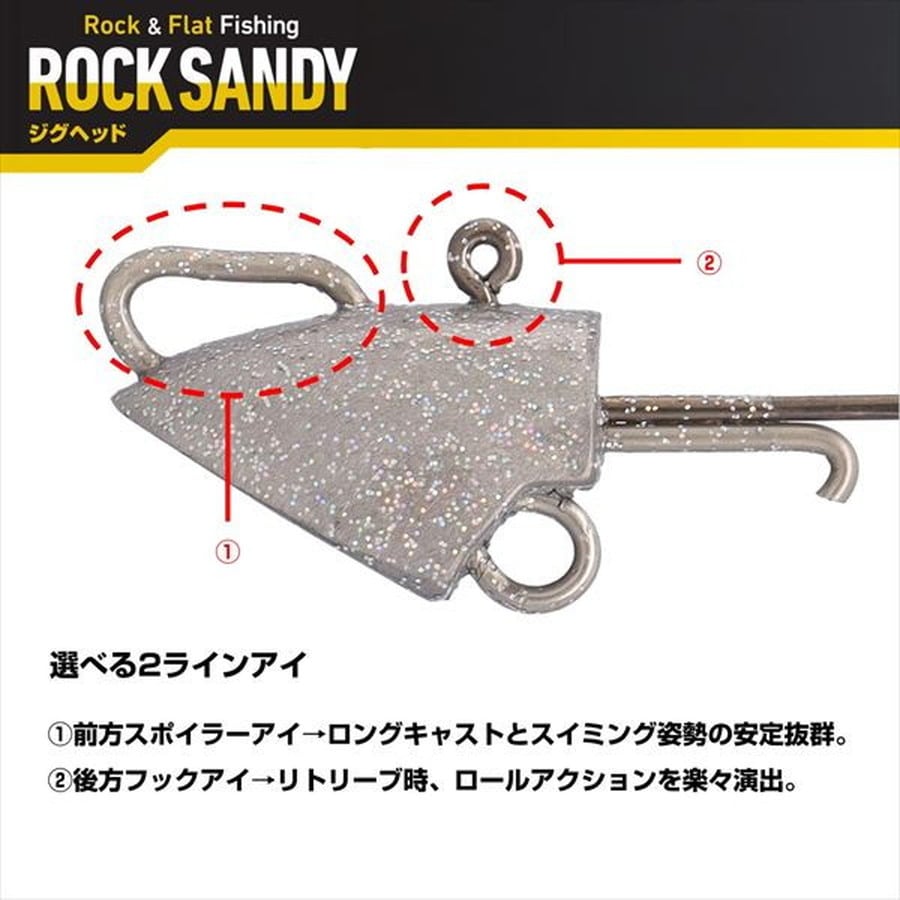 ダイワ ジグヘッド ROCK SANDY ジグヘッドSS 14g 3/0