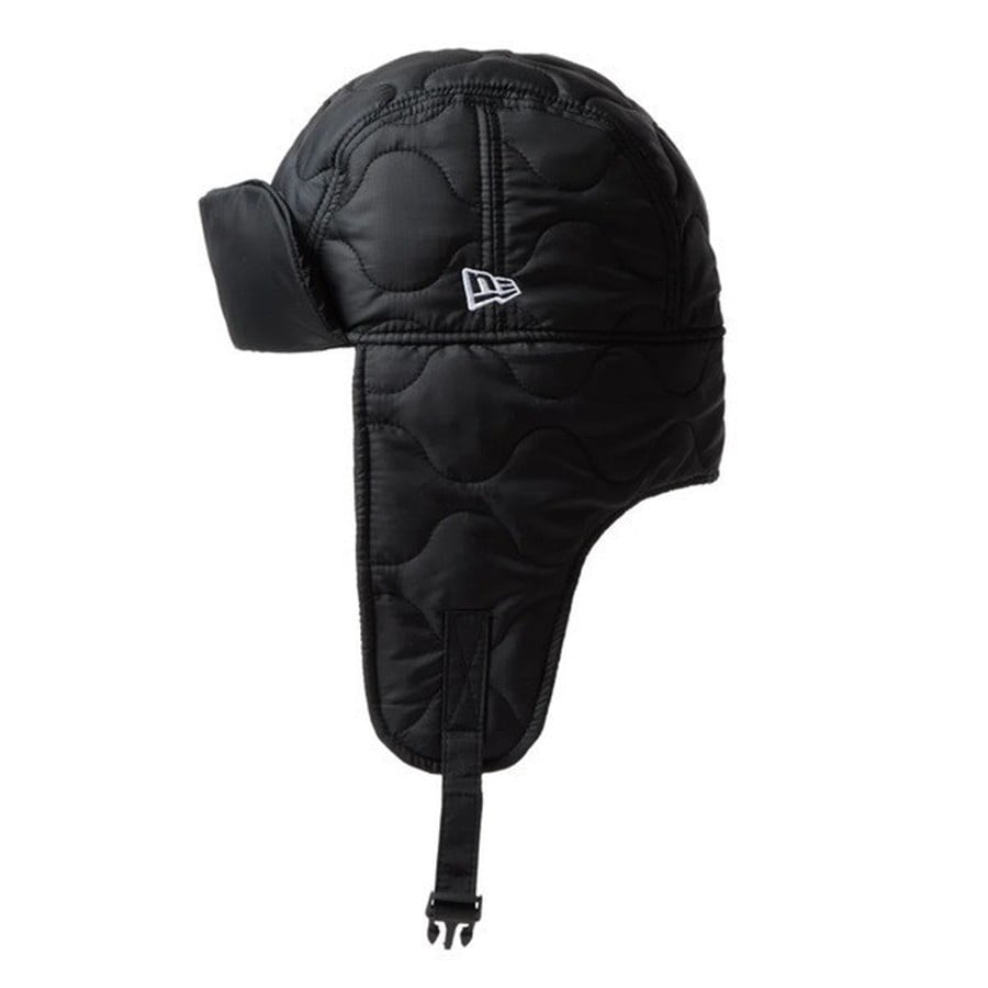 ニューエラジャパン 防寒帽子 トラッパー Militaly Quilt Water Repellent ブラック XL(63cm)