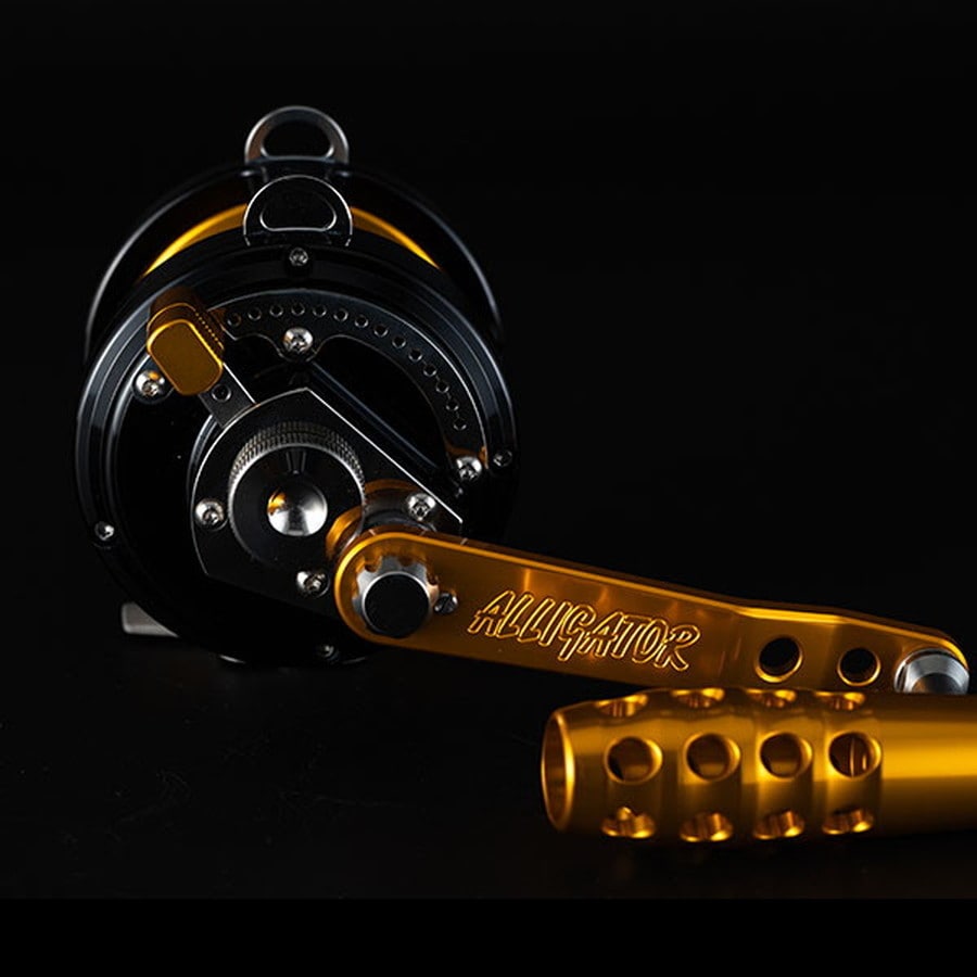 アリゲーター 両軸リール バトル20GT BG-L alphatackle LTD BLACK GOLD(左)