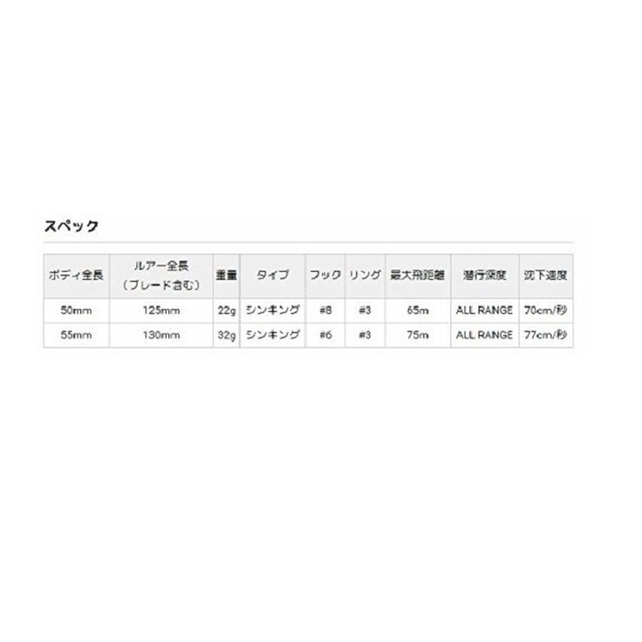 デュエル ハードコア ソリッドスピン 22g 50mm ヒラメゴールドチャート