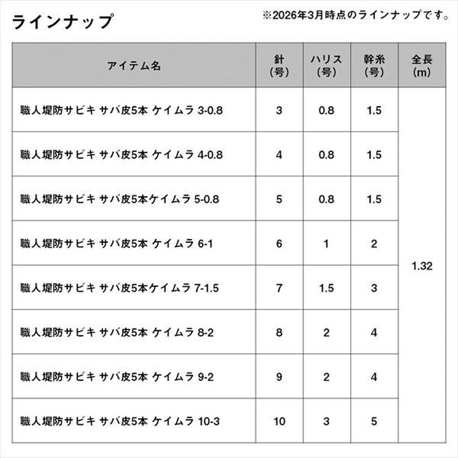 ダイワ サビキ仕掛け 職人堤防サビキ サバ皮5本 ケイムラ 10-3