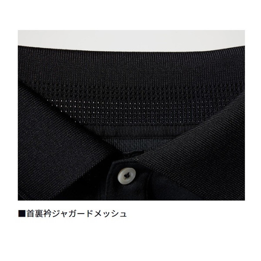 ダイワ ウェア DE-7925 半袖ポロシャツ オレンジ×ブラック M