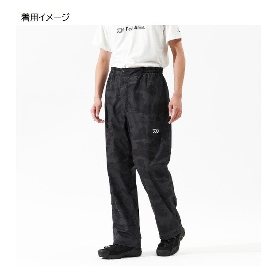 ダイワ レインウェア DR-3625P RAINMAX レインパンツ ブラックヘイズカモ L