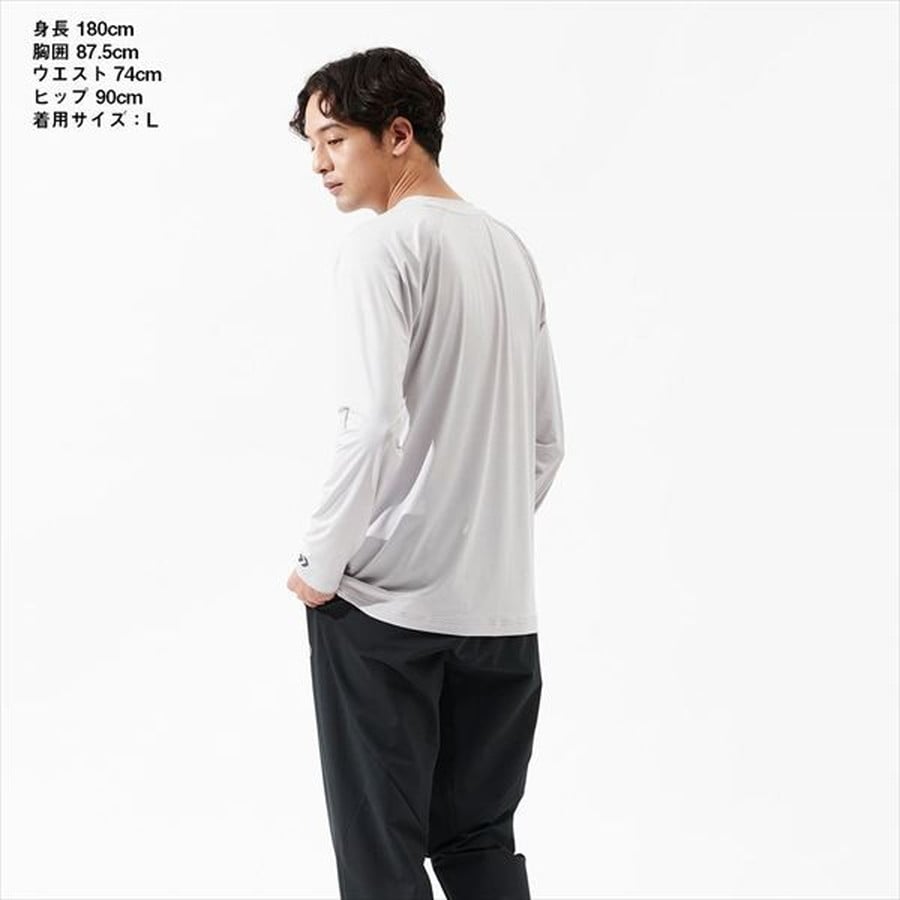 ダイワ ウェア DE-6225 ICEDRY ロングスリーブシャツ マリンブルー M