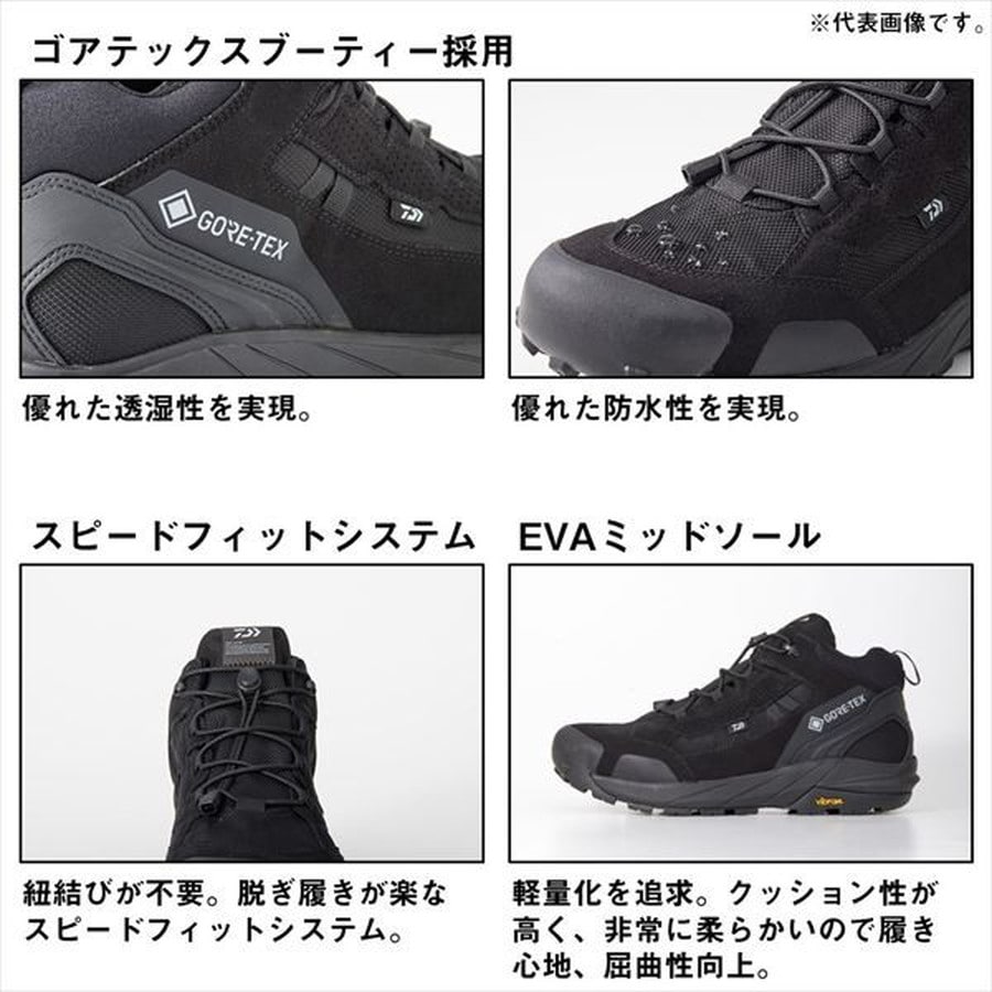 ダイワ DS-3301G FOGLER GORE-TEX ハイカット(ラジアルソール) ブラックグレー 28.0