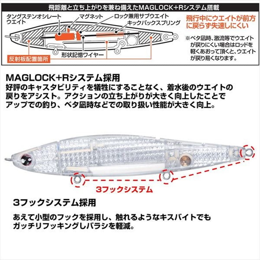 ダイワ シーバスルアー モアザン スイッチヒッター レーザーインパクト 120F+R-LI LI不夜城