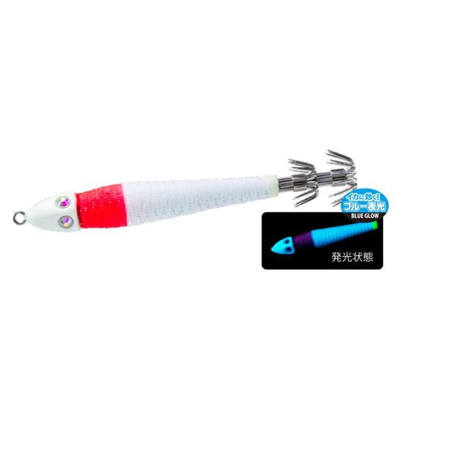 デュエル 鉛スッテ四ツ目 25号(94g) BLRH ブルー夜光レッドヘッド