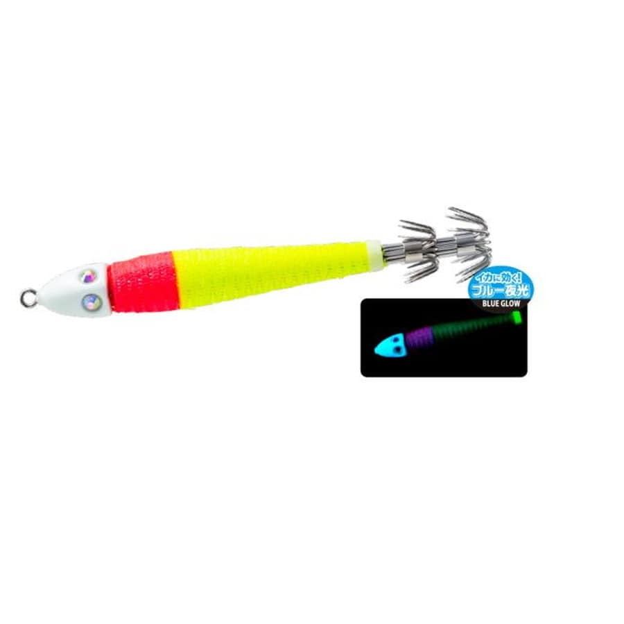 デュエル 鉛スッテ四ツ目 25号(94g) BLRY ブルー夜光レッドイエロー