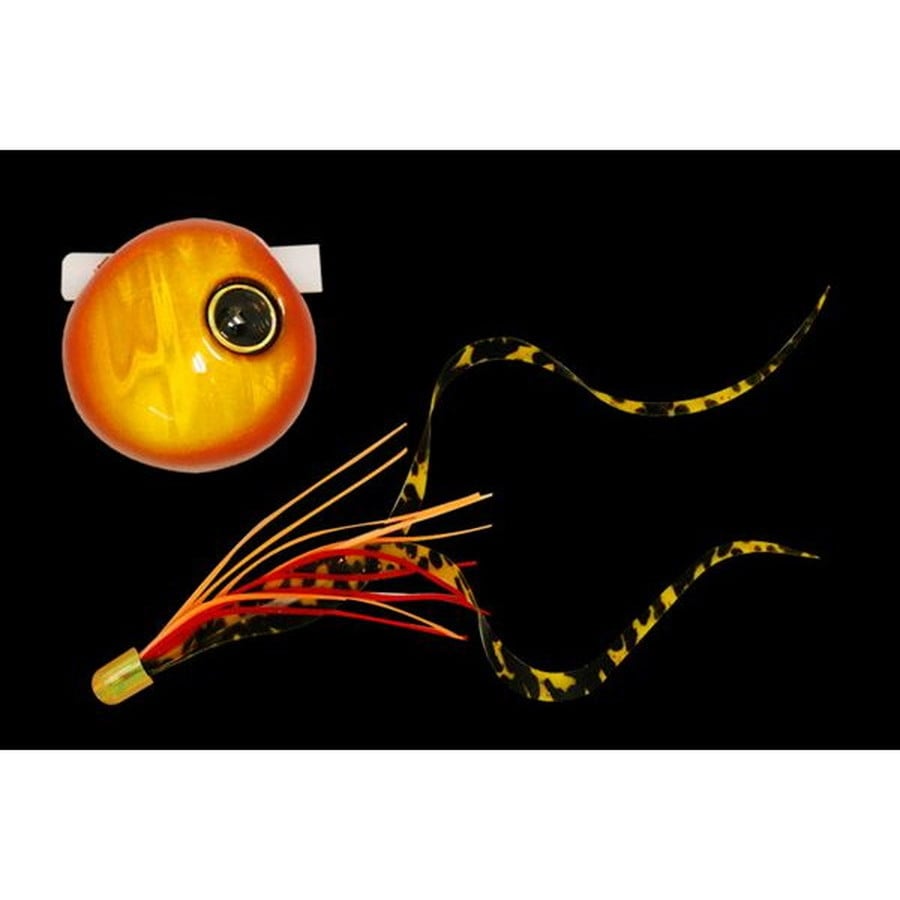 ジャッカル 鉛式 ビンビン玉 スライド 80g オレンジゴールド/シマオレカーリーT+