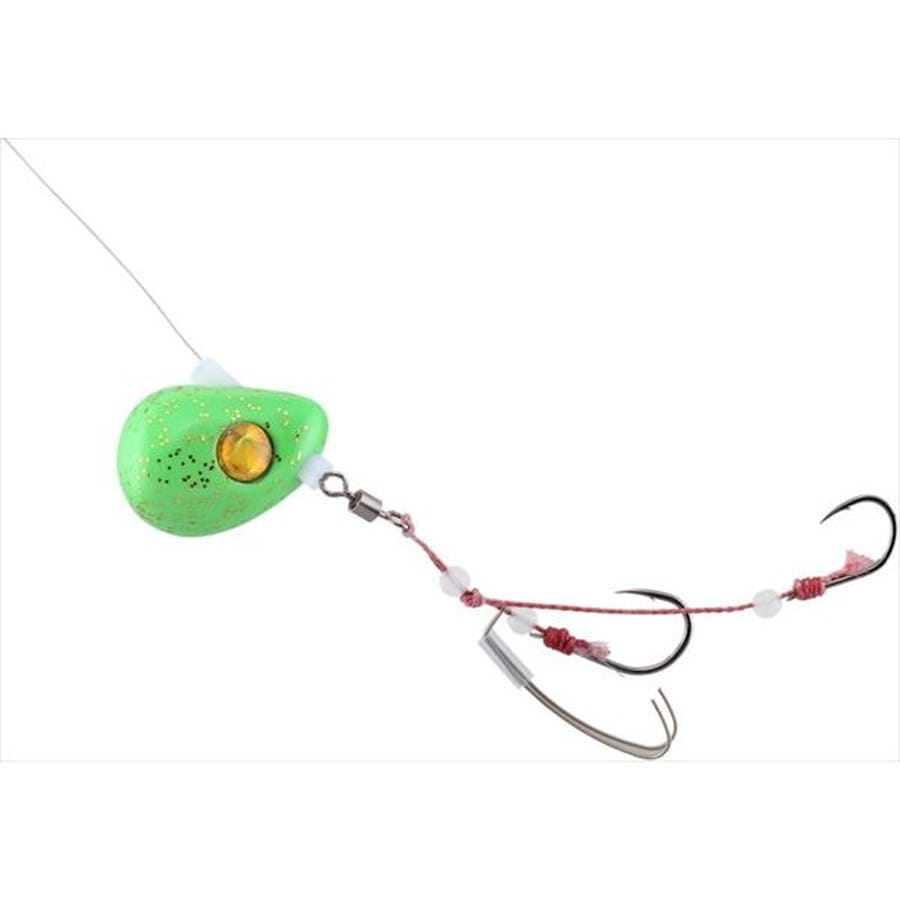 ジャッカル ビンビンテンヤ鯛夢 遊動 10号 ライムグローゴールドフレーク