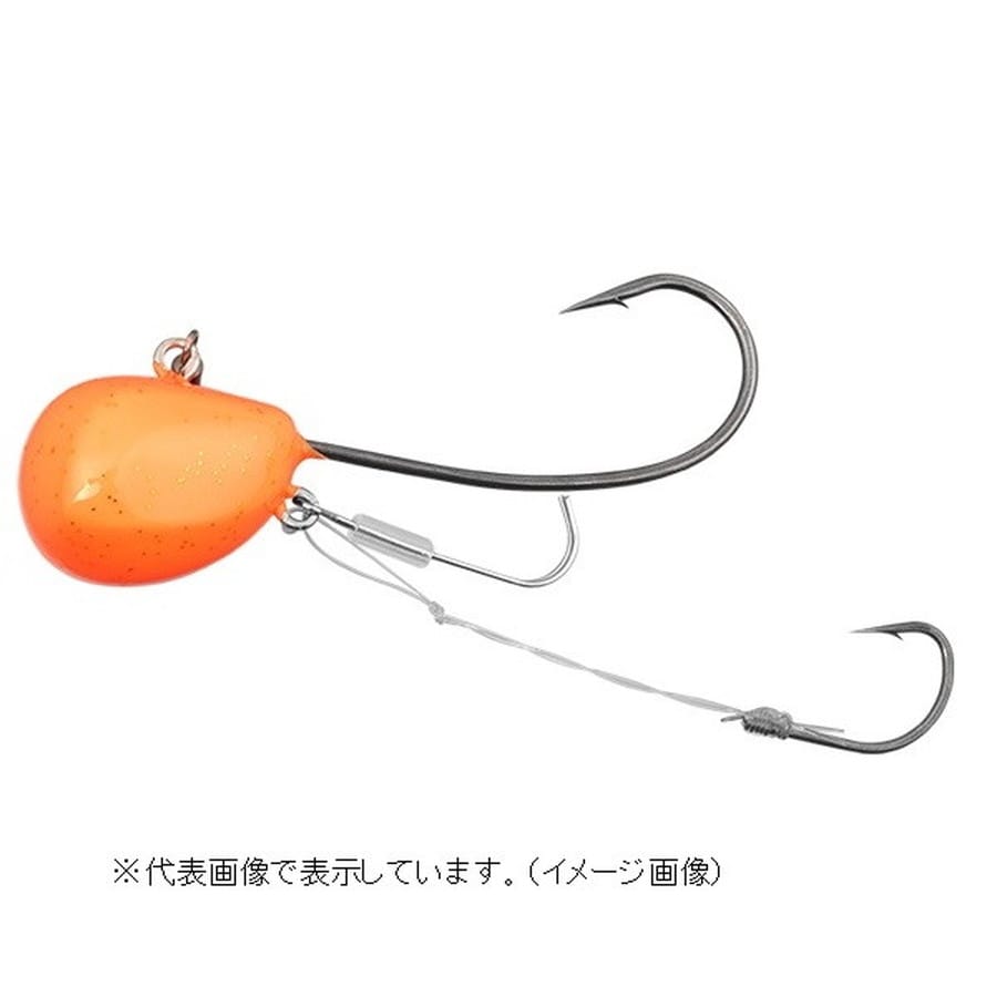 ジャッカル テンヤ 鉛式 ビンビンテンヤ鯛夢 5号 オレンジゴールドフレーク