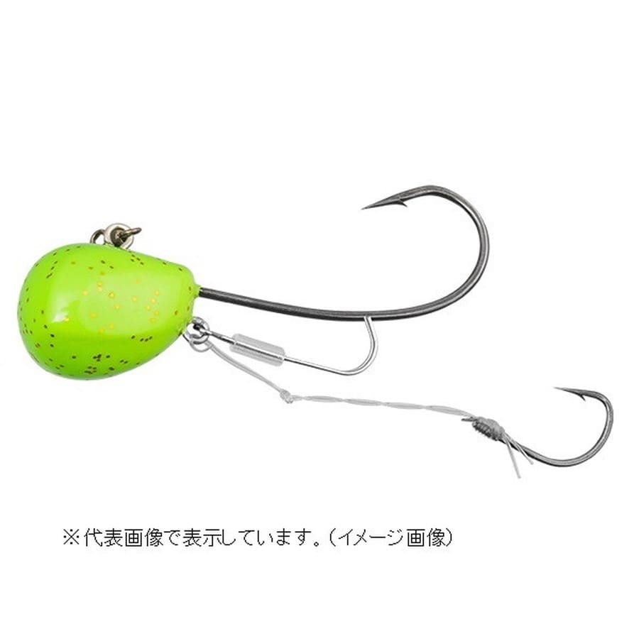 ジャッカル テンヤ 鉛式 ビンビンテンヤ鯛夢 5号 チャートグローゴールドフレーク