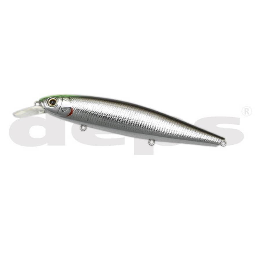デプス オフショアプラグ バリソンミノー130SS #106 ブラックバックシルバー