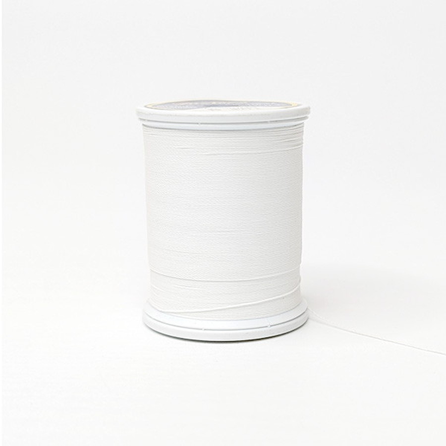 ジャストエース ポリエステル ダルスレッド (C)太糸 100m 401 ホワイト