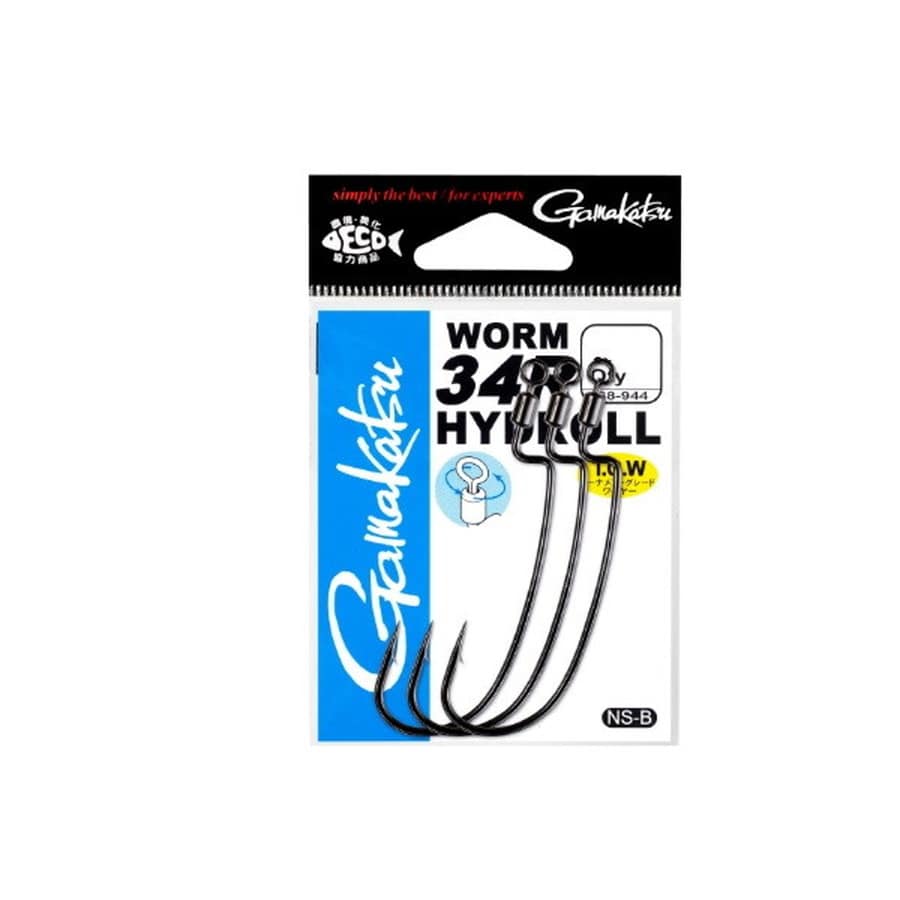 ワーム等一式 がまかつ ワームフック ワーム34R HYDROLL 5/0: 釣具のキャスティング