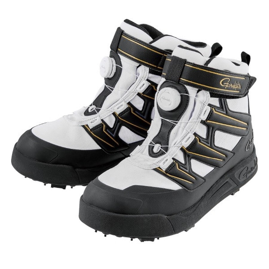 がまかつ GM4549 Gスペック スパイクシューズ ブラック/ホワイト L