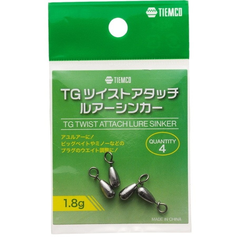 ティムコ シンカー ティムコ TGツイストアタッチルアーシンカー 1.8g