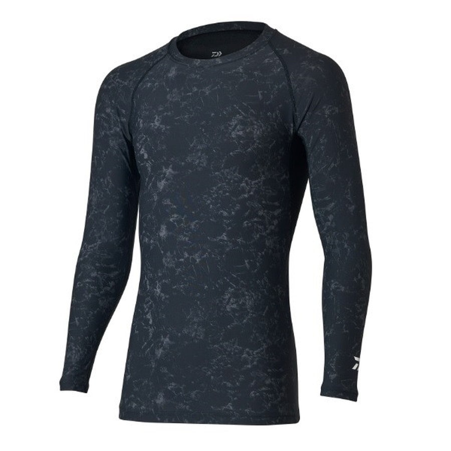 ダイワ インナー DU-6021S ICEDRY(アイスドライ) クルーネックアンダーシャツ マーブルブラック XL