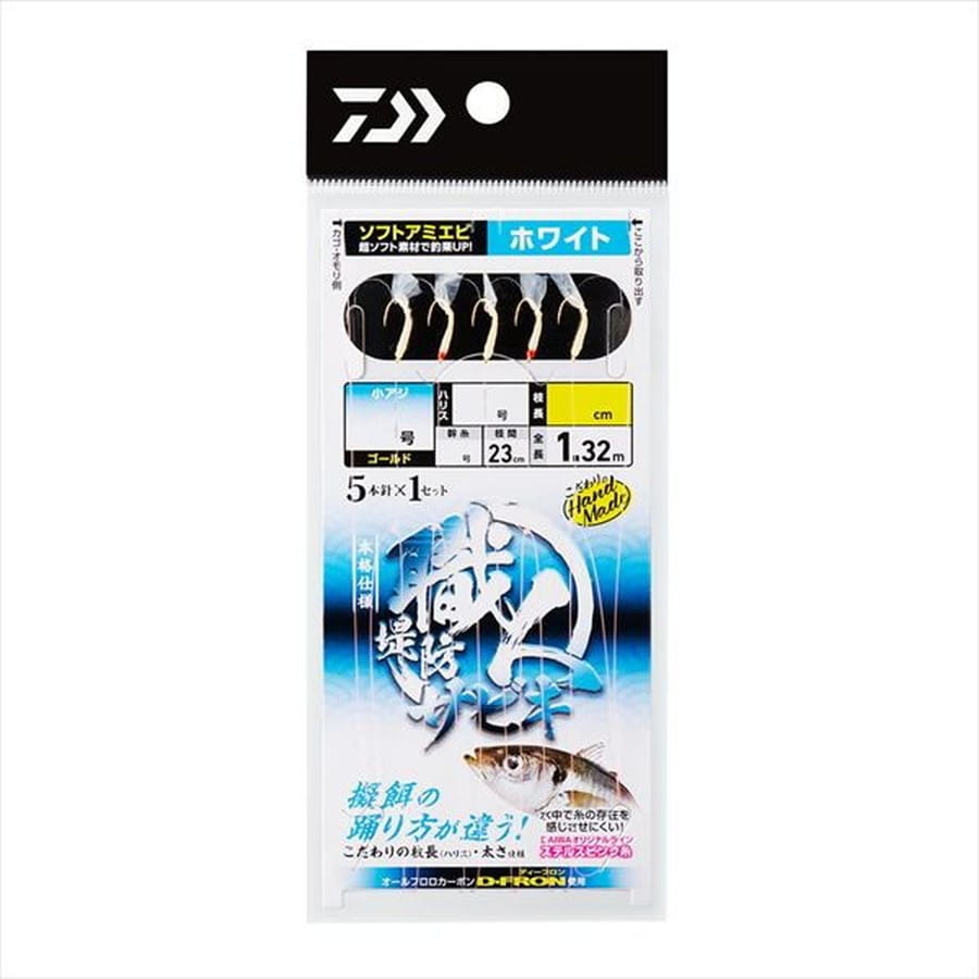 ダイワ サビキ仕掛け 職人堤防サビキ ソフトアミエビ5本 ホワイト 5-1