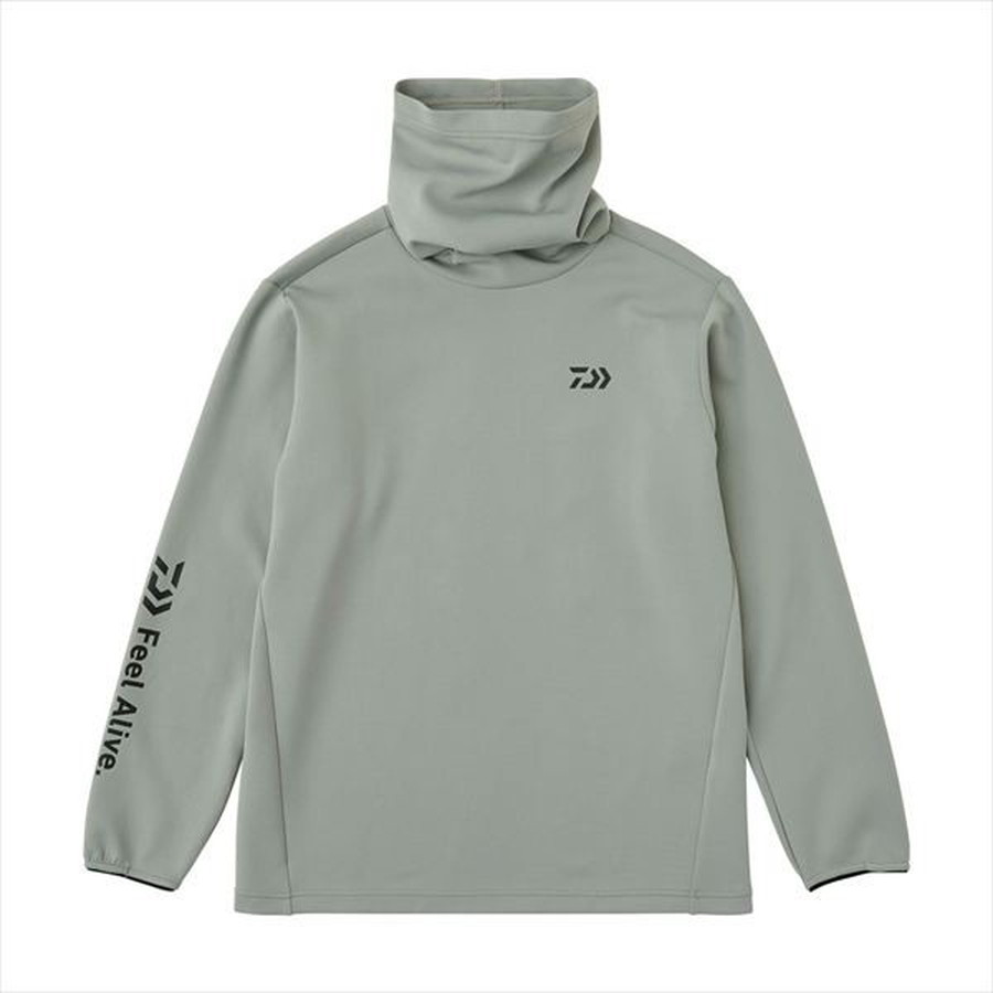 ダイワ ウェア DE-9325 ストレッチシャツネックウォーマー グレー L