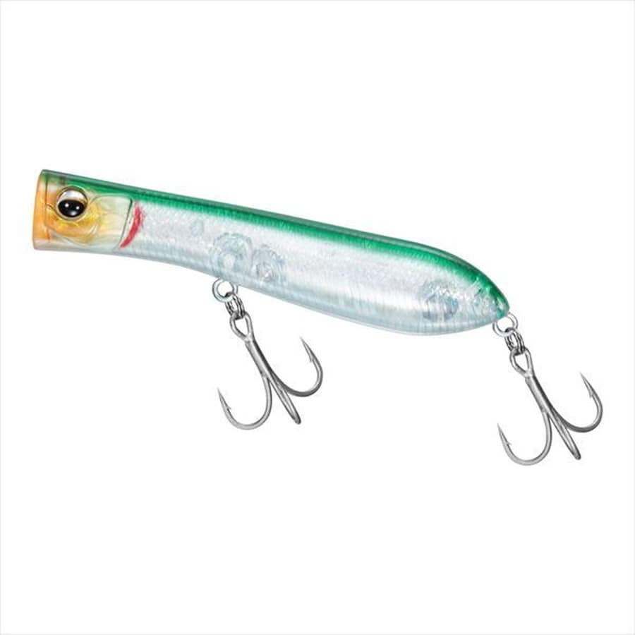 ダイワ ソルティポップ80F シルバーウルフカスタム グリーンバッククリア