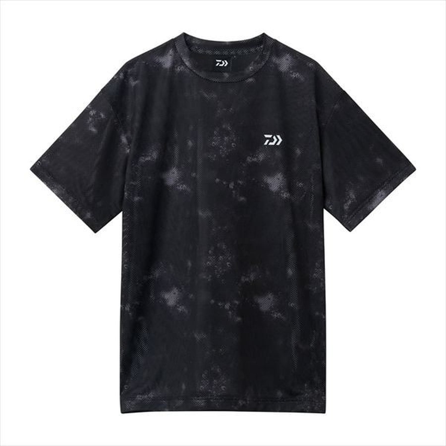 ダイワ ウェア DE-8726 ドライメッシュハーフスリーブシャツ ブラックヘイズカモ XL